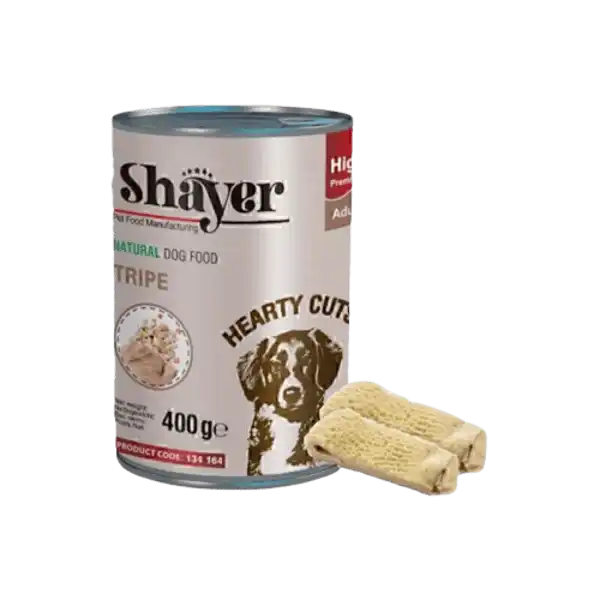 کنسرو سگ نچرال SHAYER سيرابي شاير 400 گرم