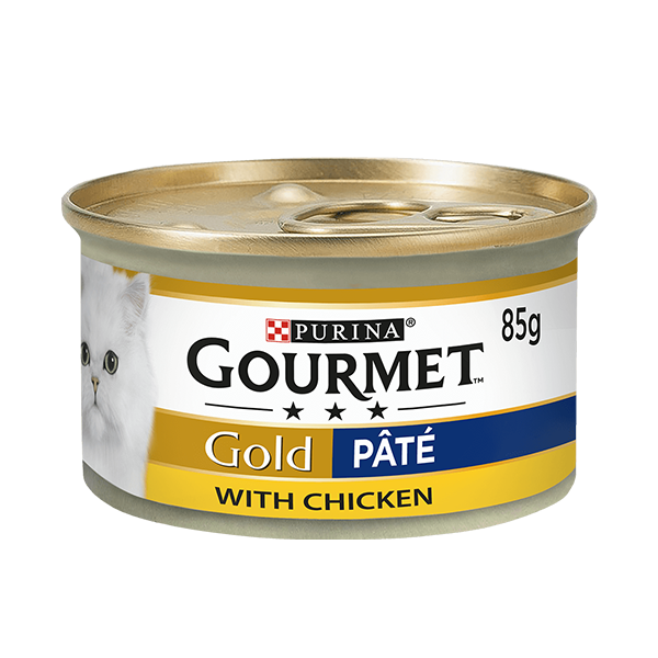 کنسرو پته گربه گورمت گلد طعم مرغ ۸۵ گرمی Gourmet Gold Chicken Cat