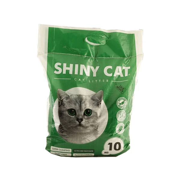 خاک گربه کربن دار اقتصادی شاینی کت shiny cat بسته 10 کیلویی
