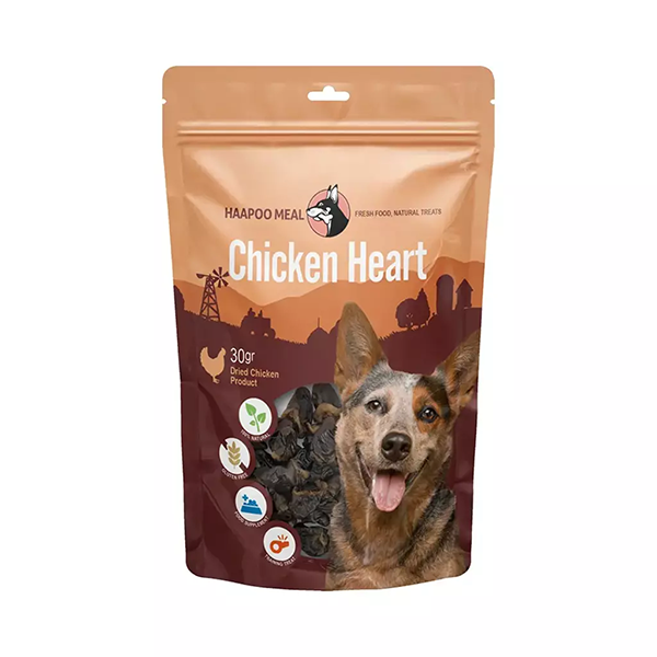 تشویقی سگ دل مرغ هاپو میل Haapoo Meal Chicken Heart وزن 30 گرم