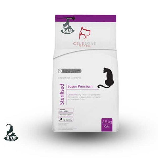 غذاي خشک سلبن CeleBone گربه عقيم شده با طعم مرغ 2/5 کيلوگرم