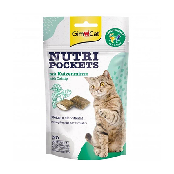 تشویقی گربه با کت نیپ و مولتی ویتامین جیم کت – GimCat Catnip