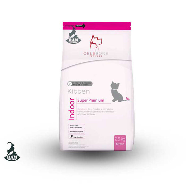 غذاي خشک سلبن CeleBone گربه کيتن با طعم مرغ 2/5 کيلوگرم