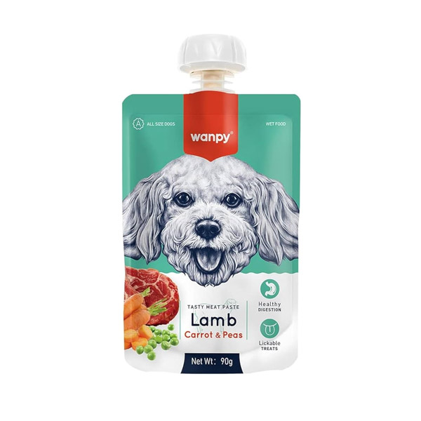 پودینگ سگ ونپی با طعم گوشت بره و هویج Wanpy Pudding Lamb & Carrot وزن 90 گرم