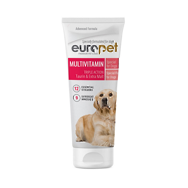 خمیر مولتی ویتامین سگ یوروپت 100 گرم Europet Multivitamin For Dog