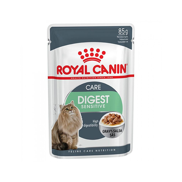 پوچ گربه گوارش حساس رویال کنین Royal Canin Digest Senstive Care وزن 85 گرم