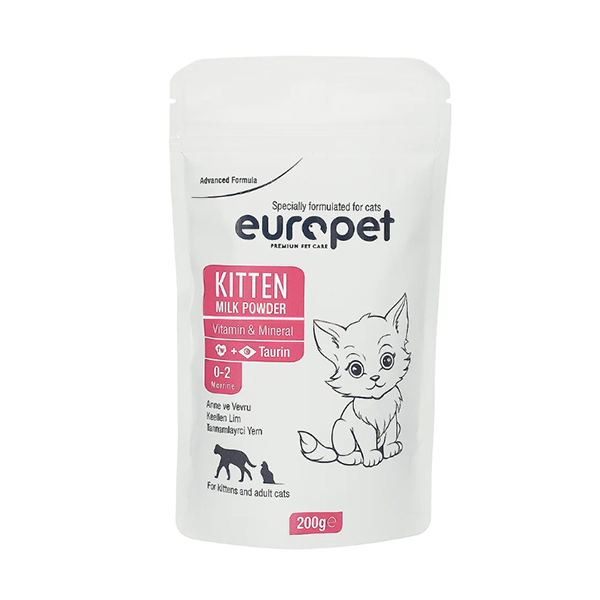 شیر خشک گربه یوروپت Europet Cat Milk Powder وزن 200 گرم