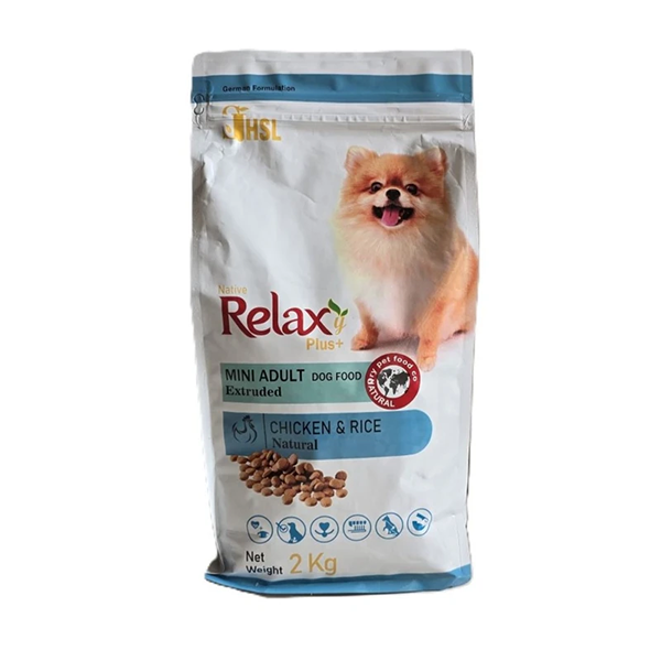 غذای خشک سگ ریلکسی مدل MINI ADULT وزن 2 کیلوگرم relaxy