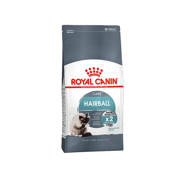 غذای خشک گربه رویال کنین 2 کیلویی مدل هیربال Hairball Care  royal canin