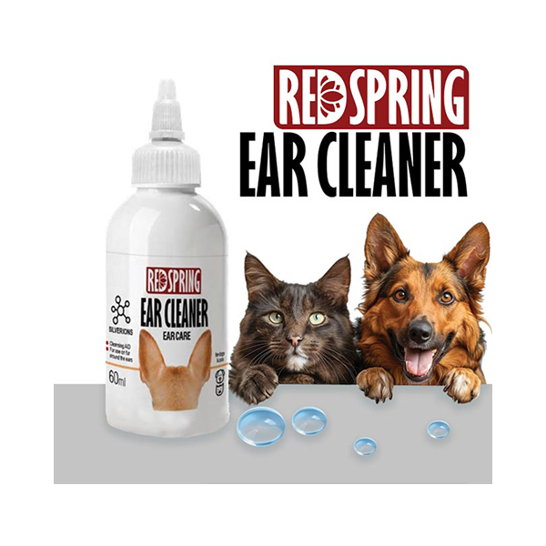 قطره تمیزکننده گوش، مخصوص سگ و گربه، 60 میلی لیتر، رد اسپرینگ Red Spring, Ear Cleaner drops, For Dog And Cat