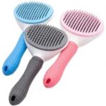 برس مخصوص سگ و گربه به همراه دکمه تخلیه پانی مدل بیضی epets Self Cleaning Slicker Brush