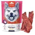 تشویقی سگ ونپی با طعم گوشت گوزن Wanpy Venison Jerky وزن 100 گرم