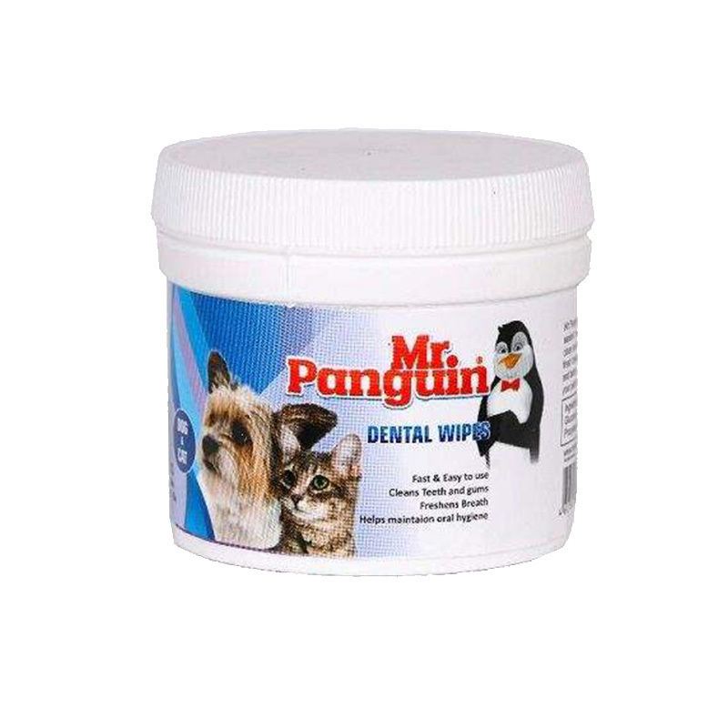 دستمال مرطوب دندان مستر پنگوئن Mr.panguin مدل Dental Wipe بسته 70 عددی