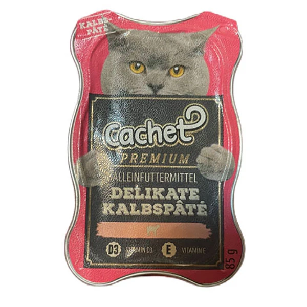 کنسرو ووم گربه کچت مدل بره وزن 85 گرم Cachet 85gr پریمیوم