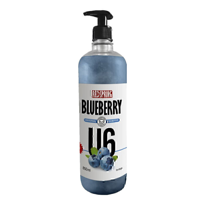 20ea2319786b4d24aca30db0224db842 شامپو سگ U6 با عصاره بلوبری رداسپرینگ Redspring Blueberry Universal Shampoo U6 حجم 850 میلی لیتر - تصویر 1