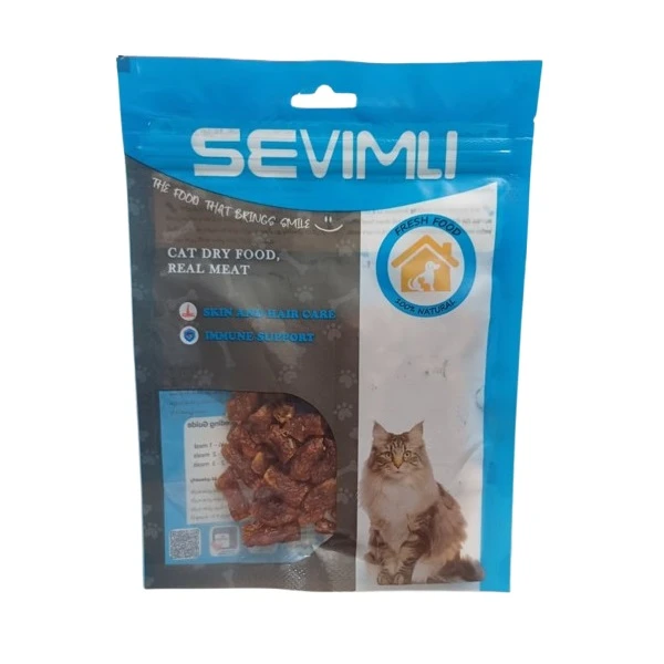 تشویقی گربه سویملی مدل نگینی طعم مرغ و توت فرنگی Sevimli