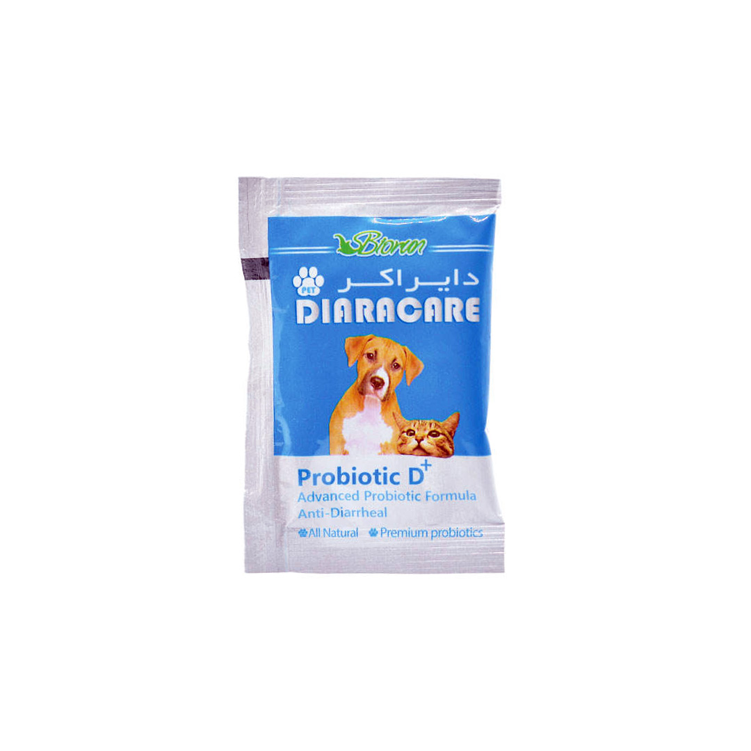 پروبیوتیک دی پلاس، مخصوص سگ و گربه، 1 ساشه، مدل دایراکر، برند بایوران Biorun, Probiotic D Plus, Diaracare, 1 sachet, 150g