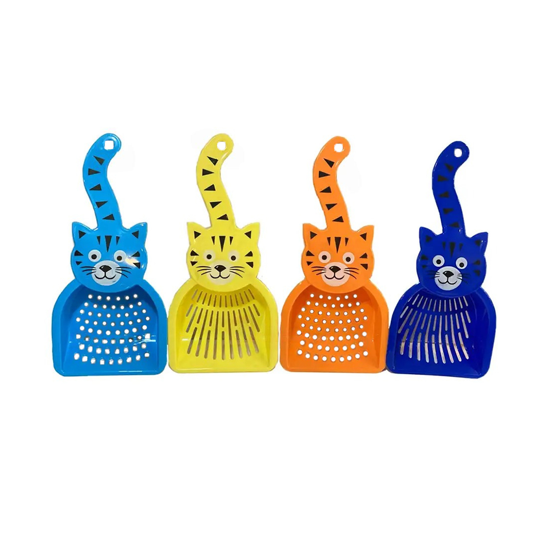 بیلچه مخصوص خاک گربه، طرح گربه، هپی پت Happy pet, shovel for cat litter, Cat Design
