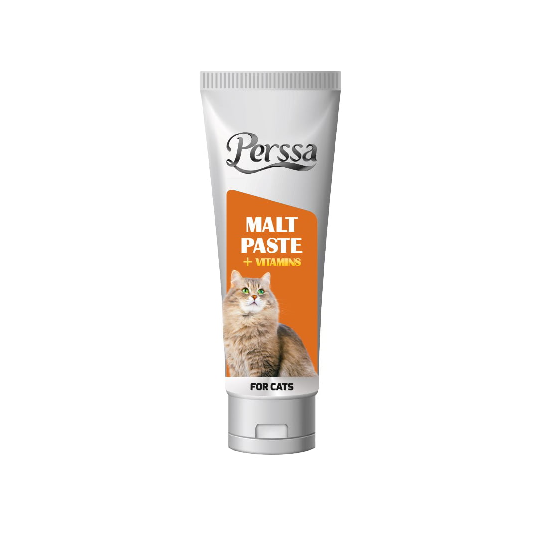 خمیر مالت ویتامینه، مخصوص گربه، 100 گرمی، پرسا Perssa, Cat Malt Paste, Anti Hairball and Vitamin