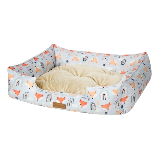 Peteevo-Cat-Dog-Bed-Model-Sofa-Foxy جای خواب حیوانات مدل Sofa برند پتیوو Peteevo سایز مدیوم M (طرح فاکس) - تصویر 1