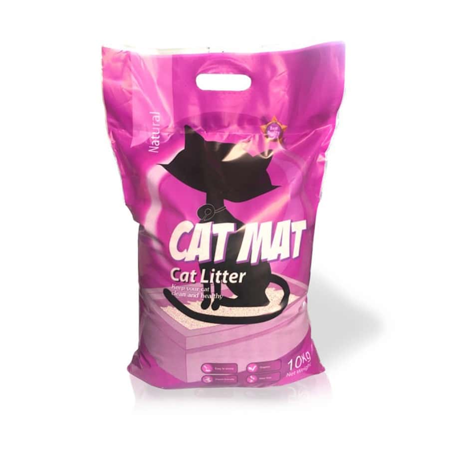 خاک گربه، با خاصیت جمع شوندگی، بدون رایحه، ۱۰ کیلوگرمی، کت مت Catmat, Clumping Cat Litter, 10 kg