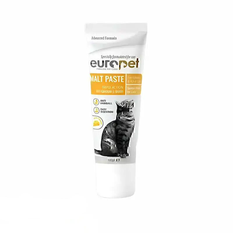خمیر مالت گربه یوروپت با طعم پنیر Europet cheese Malt Paste وزن 100 گرم