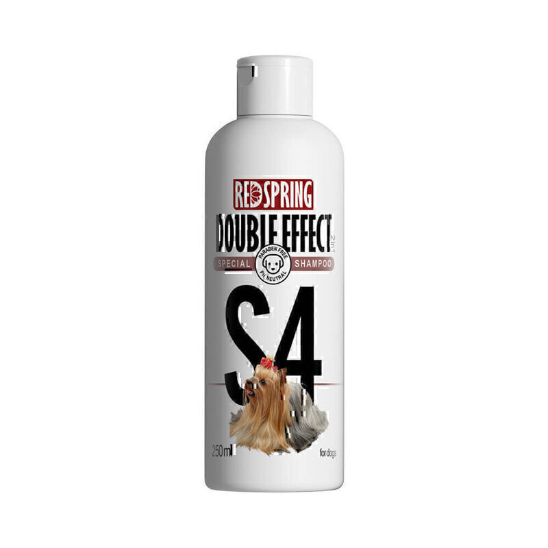e4cd48c1c6664f529cdbe2dd206a2ab9 شامپو سگ 2در1 رداسپرینگ Redspring Double Effect Shampoo S4 حجم 300 میلی لیتر - تصویر 1