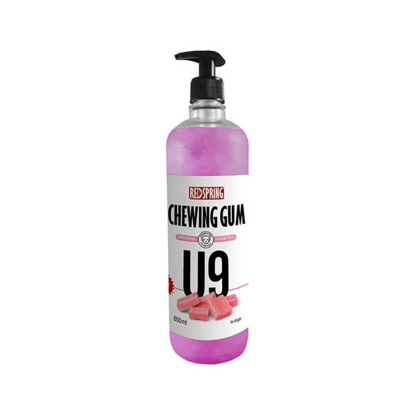 redspring-u9-dog-shampoo-850ml-min شامپو سگ U9 با عصاره آدامس رداسپرینگ Redspring Chewing Gum Universal Shampoo U9 حجم 850 میلی لیتر - تصویر 1