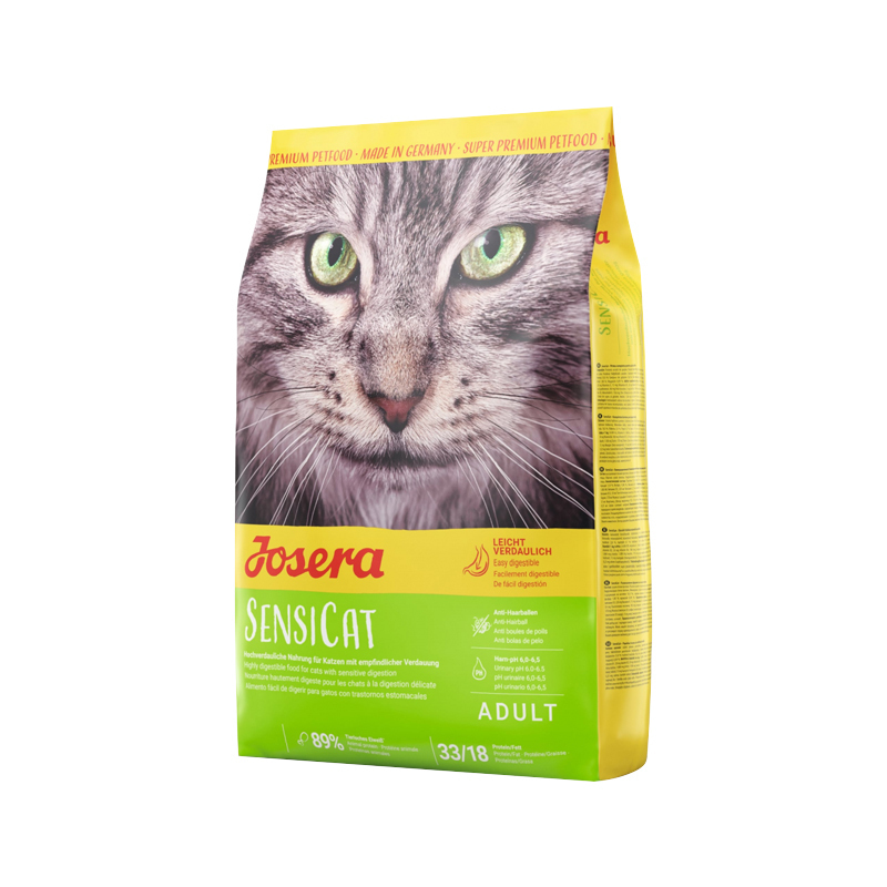 غذای خشک گربه جوسرا سنسی کت مناسب گوارش حساس Josera SensiCat وزن 10 کیلوگرم