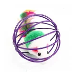 اسباب بازی گربه موش در قفس فلزی محکم Shape Cage With Little Mouse - تصویر 3