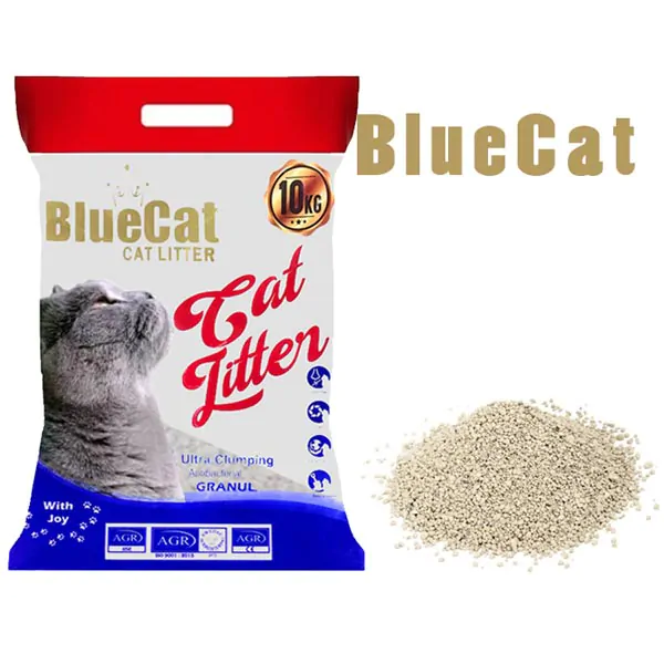 خاک گربه ساده بلوکت 10 کیلوگرم   blue cat simple cat litter