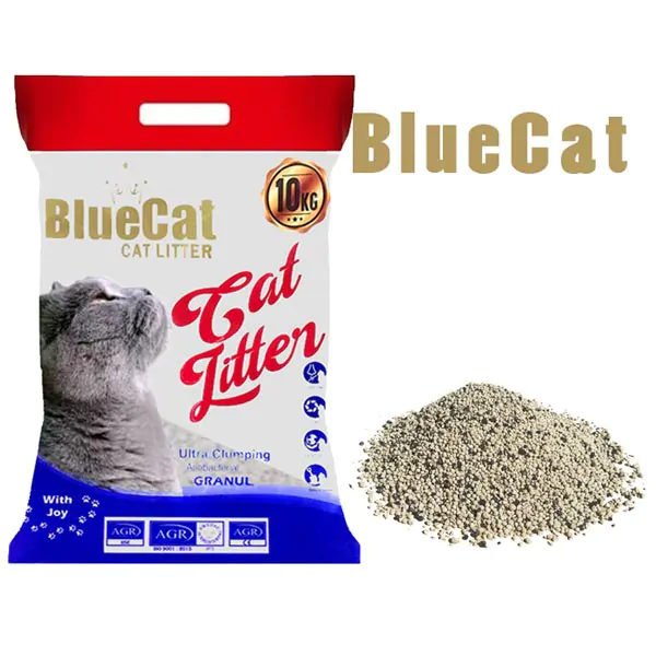 خاک گربه کربن دار بلوکت 10 کیلوگرم  blue cat activated carbon cat litter