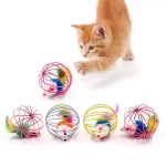 اسباب بازی گربه موش در قفس فلزی محکم Shape Cage With Little Mouse - تصویر 5