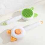 برس با دکمه تخلیه مو سگ و گربه مدل گوش CAT EAR HAIR removal needle Comb - تصویر 5
