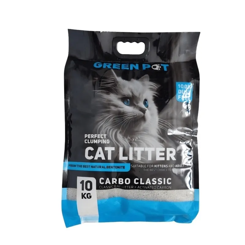 خاک گربه گرین پت کربن دار مدل کربو کلاسیک وزن 10 کیلوگرم _ Green pet with carbon