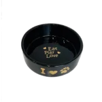 ظرف سرامیکی سگ و گربه برند coco pet کوکو پت سایز بزرگ رنگ قرمز و مشکی - تصویر 6