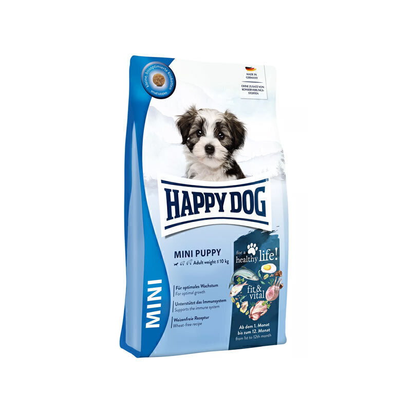 غذای خشک توله سگ نژاد کوچک هپی داگ Happy Dog Mini Puppy Fit & Vital وزن 1 کیلوگرم فله