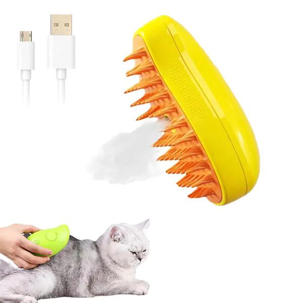 برس بخار سرد سگ و گربه مدل انبه Pet Hair Cleaning Grooming Tool For All