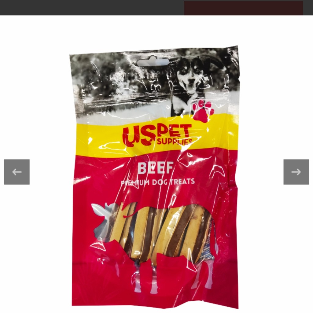 تشویقی سگ یو اس پت با گوشت گاو مدل ساندویچی USPet Beef Sandwich وزن 100 گرم
