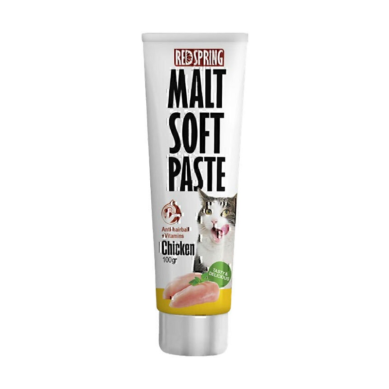 خمیر مالت گربه رداسپرینگ با طعم مرغ Redspring Malt Soft Paste Chicken وزن 100 گرم