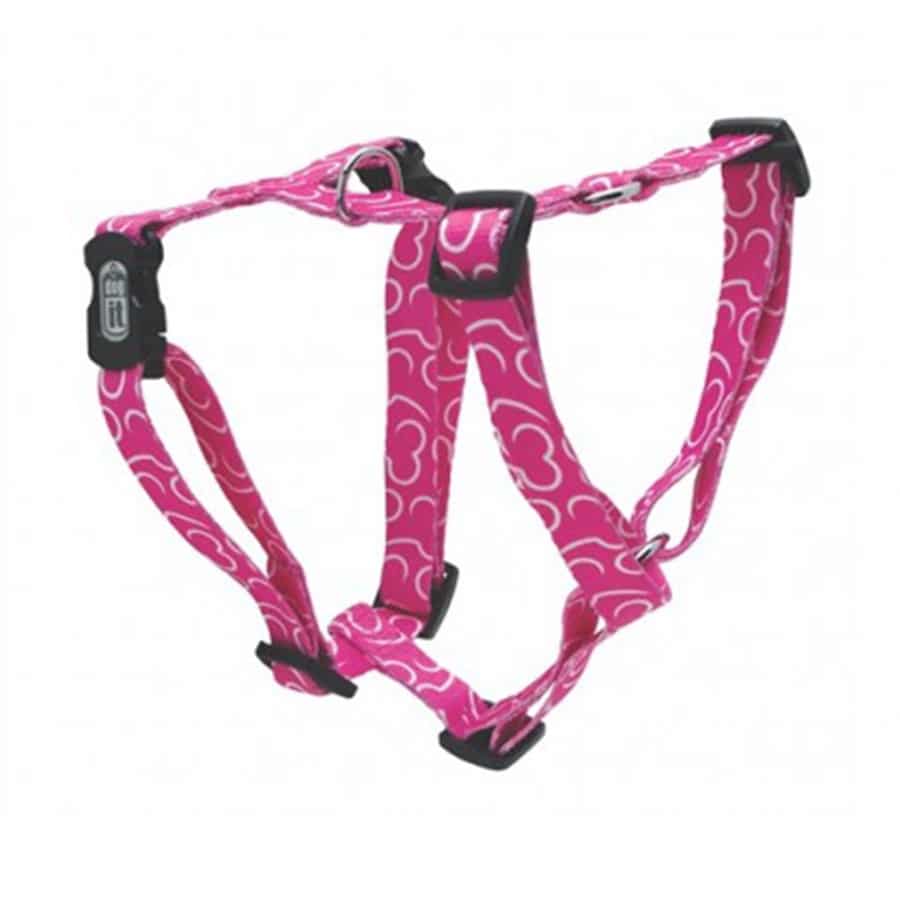 قلاده تنی سگ، طرح استخوان، صورتی، سایز M، داگیت Dogit, harness , Bones, Medium, Pink